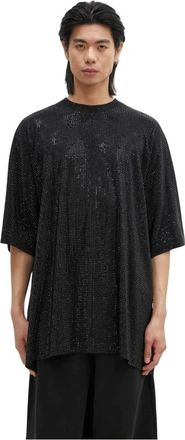 VETEMENTS Iced-Out Oversized T-shirt - Heren - T-shirts - Zwart - XL - Katoen - Tops