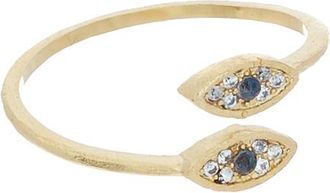 Rivka Friedman 18K Clad Simulated Evil Eye Diamond Ring