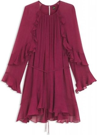 HUGO BOSS Jurken > Dagjurken > Korte Jurken - Dames - Korte kleedjes - Rood - 2XL - Kleedjes