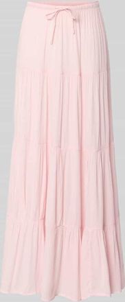 Review Maxirock im Stufen-Look in Rose, Gr&ouml;&szlig;e XS