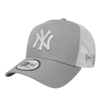 New Era New Era New York Yankees A Frame Trucker Cap (Grijs/Wit)