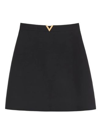 Valentino Garavani crepe couture mini skirt - Black