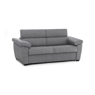 Dmora Sof&aacute; Cama 2 Plazas Salorno, Desenfundable, Con Almacenaje, Hecho En Italia, Apertura Abatible, 185x95 Cm Gris