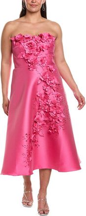 Badgley Mischka Gazar 3D Midi Dress
