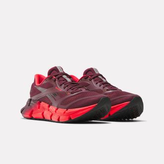 Reebok Laufschuh REEBOK FLOATZIG 2, Damen, Gr. 37,5, schwarz cherry, schwarz, energy rot, Synthetik, Textil, Schuhe Laufschuh