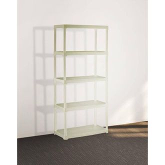 Dmora Estante De Polipropileno De 2 Estrellas, Estante M&uacute;ltiple O Externa, 100% Made In Italy, 60x30h133 Cm, Color Gris Claro - Dmora