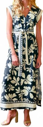 Finley Beverly Dress In Black & Tan