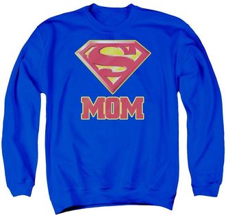 Gildan Superman Super Mom Adult Crewneck Sweatshirt