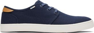 Toms Carlo Navy Heritage Canvas Lace-Up Sneaker