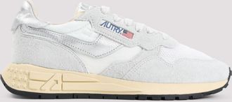 Autry White Logo Suede Sneakers