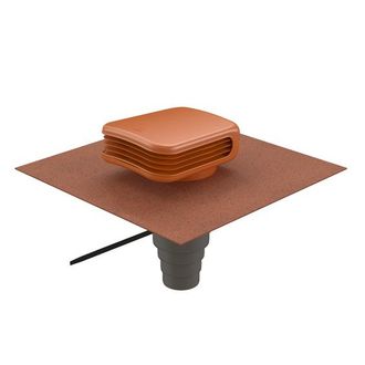 Ubbink Salida De Tejado Vmc Valetis Universal Ocre Con Multidiam - 172122