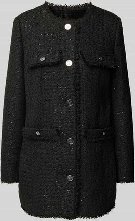 Guess Mantel mit Strukturmuster Modell NOELIE in BLACK, Gr&ouml;&szlig;e S