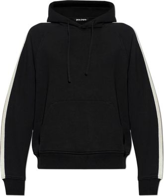 Palm Angels Hooded Sweatshirt - Heren - Hoodies - Zwart - L - Katoen - Hoodies & sweatvesten