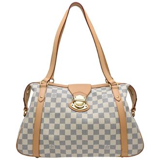 Louis Vuitton White Damier Azur Tote Bag (Pre-Owned)