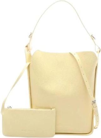 Balenciaga Pre-owned North South 2way Leren Schoudertas - Dames - Vintage Tas - Geel - ONE Size - Leer - Vintage