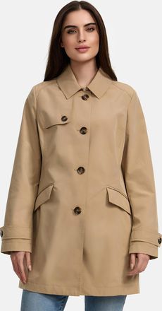 Manisa Trenchcoat MANISA, Damen, Gr. 46, beige (sand), Obermaterial: 100% Polyester. Futter: 100% Polyester, unifarben, regular fit ca. Mitte Oberschenkel, o