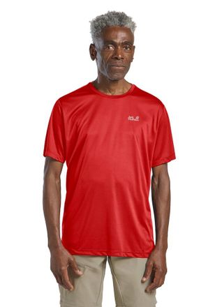 Jack Wolfskin Funktionsshirt JACK WOLFSKIN TECH T M, Herren, Gr. XXL (58), siren rot, Obermaterial: 100% Polyester, normal, Rundhals, Shirts Funktionsshirt