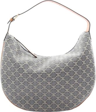 Celine Pre-owned Celine Large Triomphe Coated Canvas Lulu Hobo Ladies LIN6XRRMKPHX2FL8