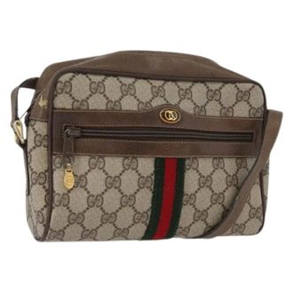 Gucci Pre-owned Cross Body Bags, female, Beige, Size: ONE SIZE Pre-owned Plastic Cross Body Bag
