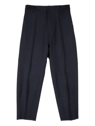 Mauro Grifoni elastic-waistband trousers - Blue