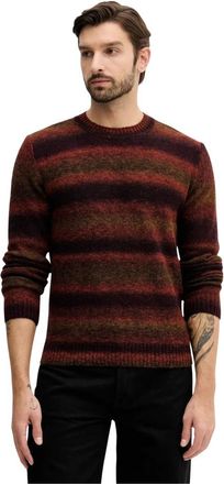 Benetton Trui met ronde hals - Heren - Ronde hals truien - Veelkleurig - M - Wol - Truien & Vesten