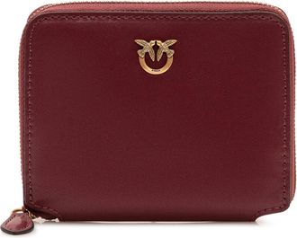 Pinko Taylor Zip Around - Dames - Portefeuilles - Rood - ONE Size - Katoen - Accessoires