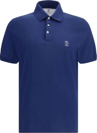Brunello Cucinelli Hombre, Camisetas, Azul, Talla: L