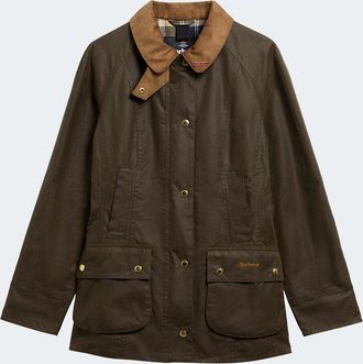 Barbour WOMENS ICONS BEADNELL WAXJACKET Size: 14-L, colour: BEECH