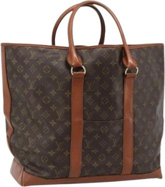Louis Vuitton Pre-owned Tote Bag - Dames - Vintage Shopper - Bruin - ONE Size - Leer - Vintage