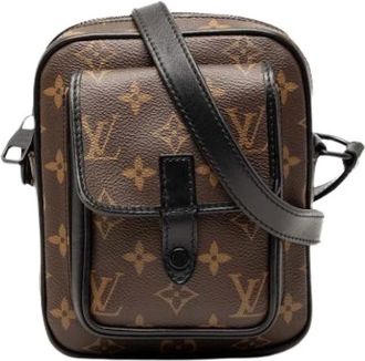 Louis Vuitton Pre-owned Cross Body Bags, female, Brown, Size: ONE SIZE Pre-owned Christopher Wearable Crossbody Bag