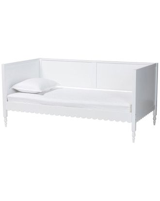 Baxton Studio Roni Modern Twin Daybed With Scalloped Edges