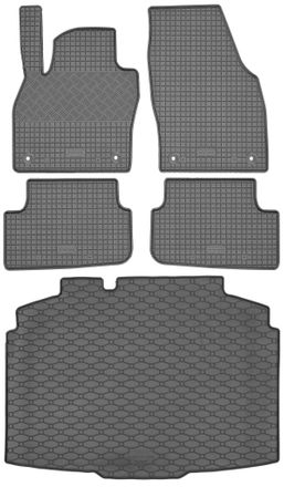 OEM Skoda Fabia Iv Hatchback Desde Septiembre De 2021. Juego De Alfombrillas De Goma Para Coche Y Alfombrilla Para Maletero