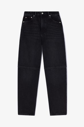 Ganni Black Stary Jeans in Rigid Denim - Size 24W/33L Organic Cotton