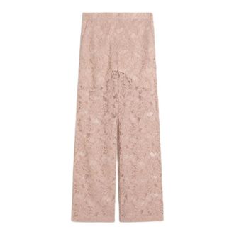 Sportmax Sportmax, Wide Trousers, female, Pink, Size: XS Wide Trousers