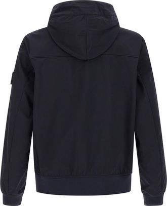 Stone Island Mens Blue Polyester Shell Jacket Clothing
