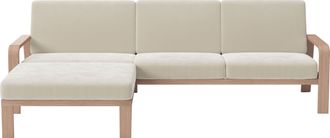 Sit&more Ecksofa »Kolding L-Form« Armlehnen aus Buchenholz in natur, verschiedene Bezüge und Farben