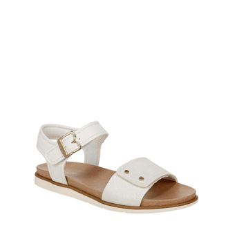 Dr. Scholls Nicely Sun Flat Sandal Off White J0391S1100 Womens