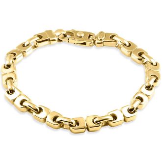 Pompeii3 Mens 14k Gold (54gram) or Platinum (87gram) 7mm Link Bracelet 8.5