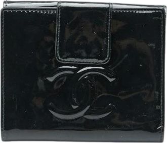 Chanel Pre-owned Wallets, female, Black, Size: ONE SIZE Pre-owned Leather Wallet