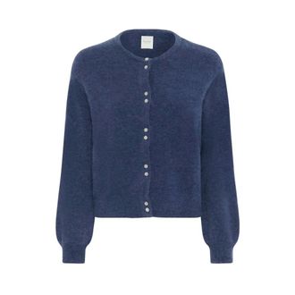 Part Two Truien & Vesten, Dames, Blauw, 2Xl, Wol, Droom Cardigan Sweater