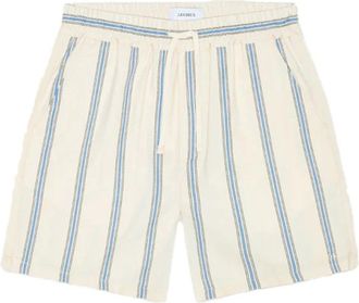 Les Deux Lawson Cotton Shorts - Heren - Korte Broeken - Beige - M - Katoen - Korte Broeken