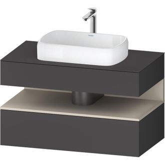 Duravit Duravit Qatego Consola Mueble Bajo Lavabo, 1 Extra&iacute;ble, 1 Caj&oacute;n