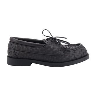 Bottega Veneta Pier Boat Shoe - Heren - Veterschoenen - Bruin - 43 EU - Leer - Schoenen