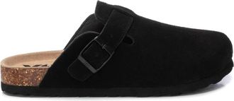 Xti Womens Leather Clogs In Black