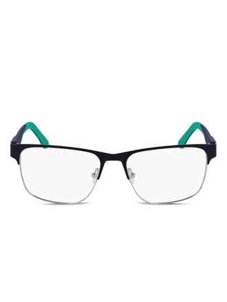 Lacoste rectangle-frame glasses - Blue