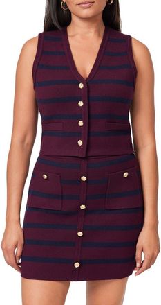 Scotch & Soda Sweater Vest in Winetasting/Sky Cap at Nordstrom Rack, Size X-Small