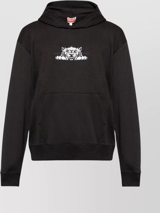 Kenzo cotton embroidered hoodie