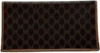 Celine Pre-owned Leren Portemonnee - Dames - Vintage Accessoires - Bruin - ONE Size - Leer - Vintage