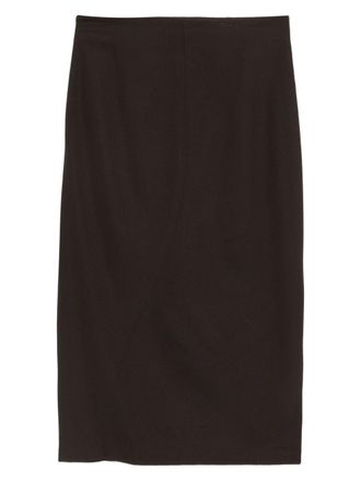 Lanvin High Waist Asymmetric Hem Skirt