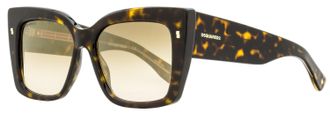 Dsquared2 D20017S Tortoiseshell Rectangular Sunglasses - Brown